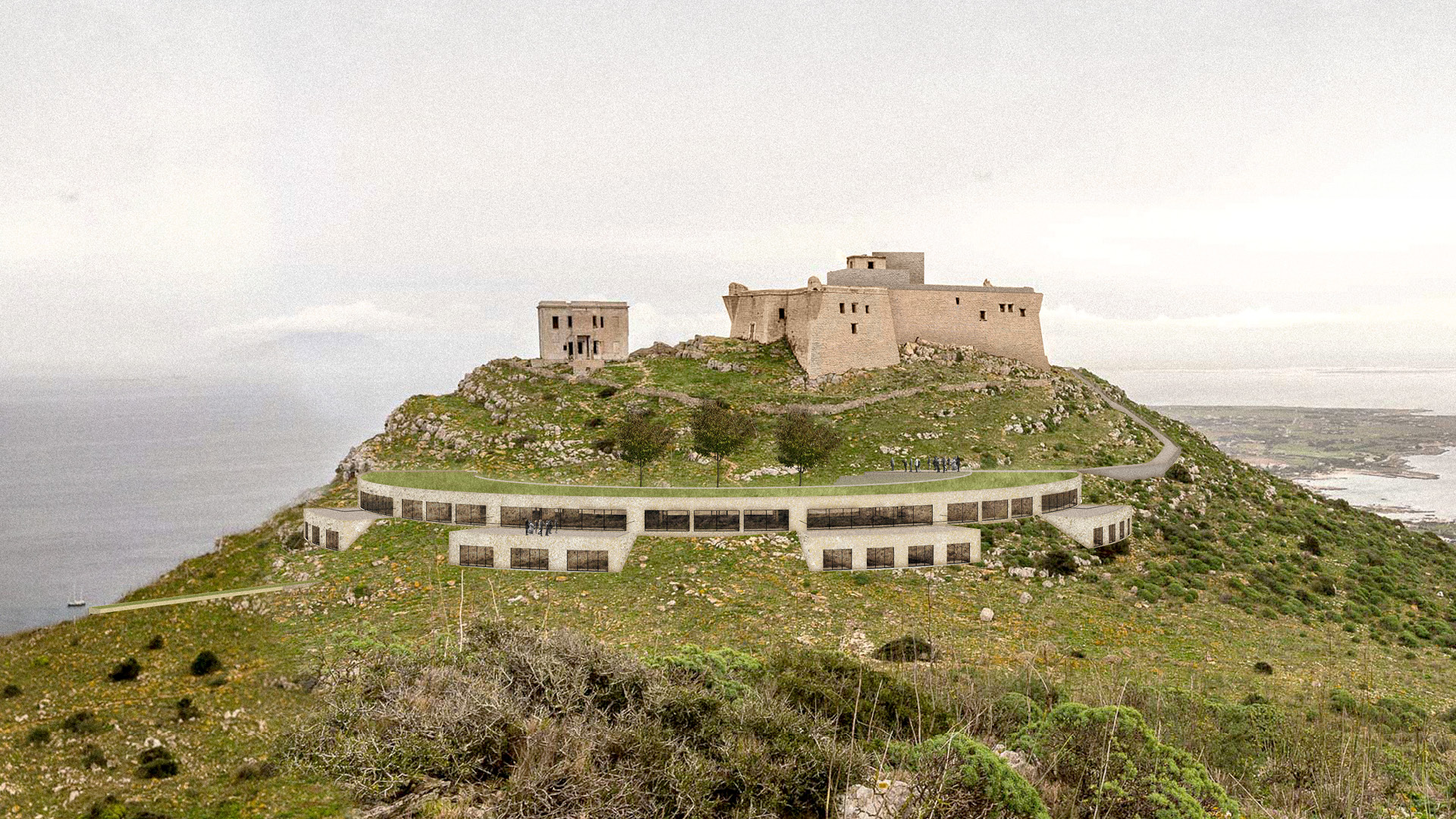 ITALIE-FAVIGNANA-ART PRISON-YVES WOZNIAK